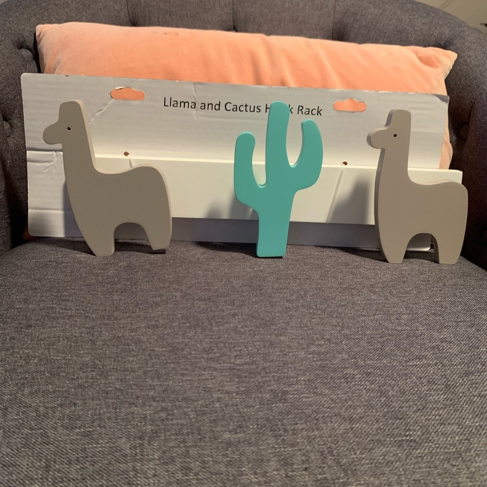 Container Store || Llama and Cactus Hook Rack